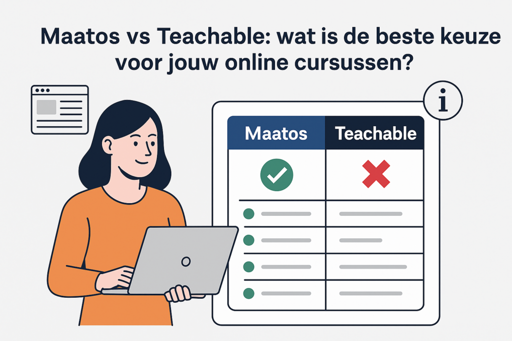 Wat is het verschil tussen Maatos en Teachable. Je leest het in dit artikel
