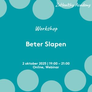 Workshop Beter Slapen