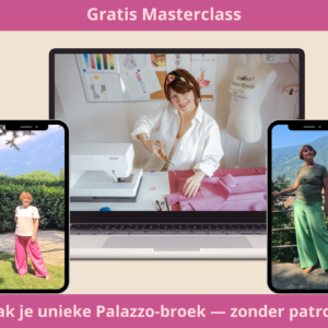 Palazzo broek maken zonder patroon maken - online cursus