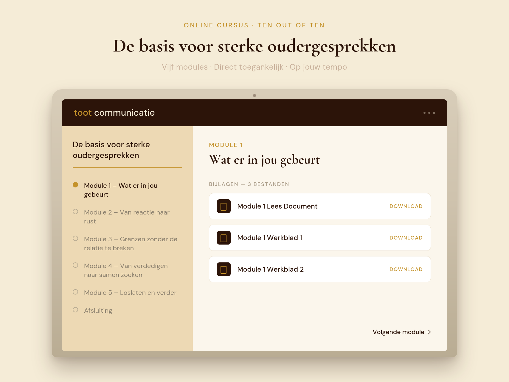 Training: de basis voor sterke oudergesprekken