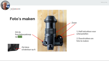 Begininstelklngen Sony RX10 IV uit cursus