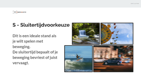 Voorbeeld Sluitertijdvoorkeuze uit Cursus Sony RX10 IV in 20 lessen
