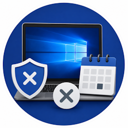 Pictogram over ondersteuning van Windows 10
