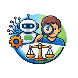 Persoon beoordeelt advies van een AI-chatbot met behulp van kritisch denken. Illustratie over het verantwoord gebruiken van ChatGPT en kunstmatige intelligentie als hulpmiddel bij het nemen van beslissingen.