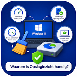 Pictogram met laptop en voorbeelden van Opslaginzicht