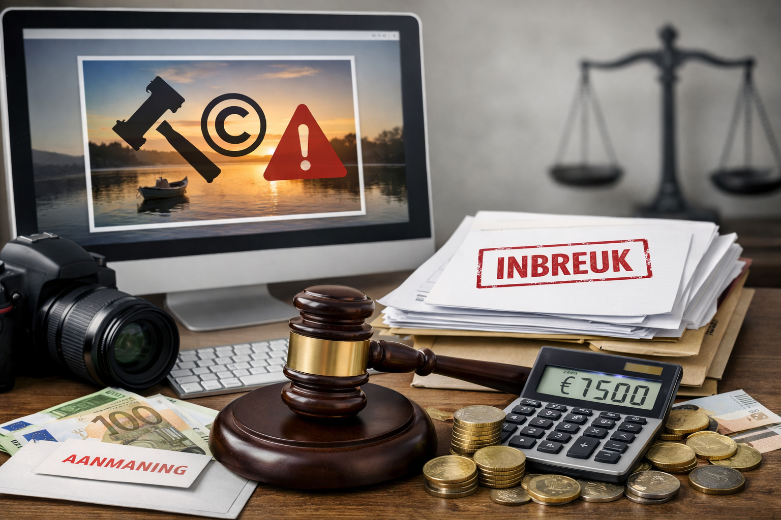 Foto gebruiken van internet zonder toestemming kan leiden tot boetes en auteursrechtproblemen