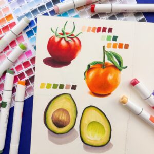 Tekenen met alcohol markers