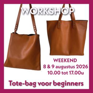 Workshop: Ontdek werken met leder - eenvoudige tote-bag